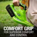Soplador de Hojas Inalámbrico Greenworks 24212 40V 150 MPH con Batería 4.0 Ah y Cargador