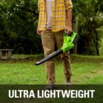 Soplador de Hojas Inalámbrico Greenworks 24212 40V 150 MPH con Batería 4.0 Ah y Cargador