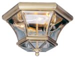 Soporte de Techo Livex Lighting 7053-01 Monterey Georgetown 3 Luces Latón Antiguo