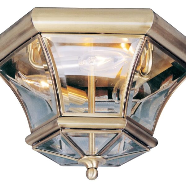 Soporte de Techo Livex Lighting 7053-01 Monterey Georgetown 3 Luces Latón Antiguo