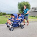 Carriola plegable Angeles infantil, para bebés, SureStop Comercial Bye Bye (para 4 pasajeros)