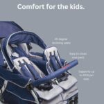 Carriola plegable Angeles infantil, para bebés, SureStop Comercial Bye Bye (para 4 pasajeros)