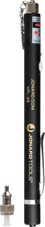 Jonard Tools Localizador visual de fallas VFL-150 con adaptador FC a LC incluido