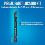 Jonard Tools Localizador visual de fallas VFL-150 con adaptador FC a LC incluido