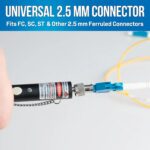 Jonard Tools Localizador visual de fallas VFL-150 con adaptador FC a LC incluido