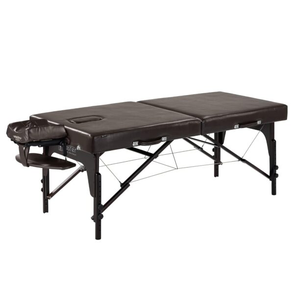 Mesa de Masaje Portátil Master Massage Supreme Modelo 28231 31 Pulgadas de Ancho Madera de Haya Color Café