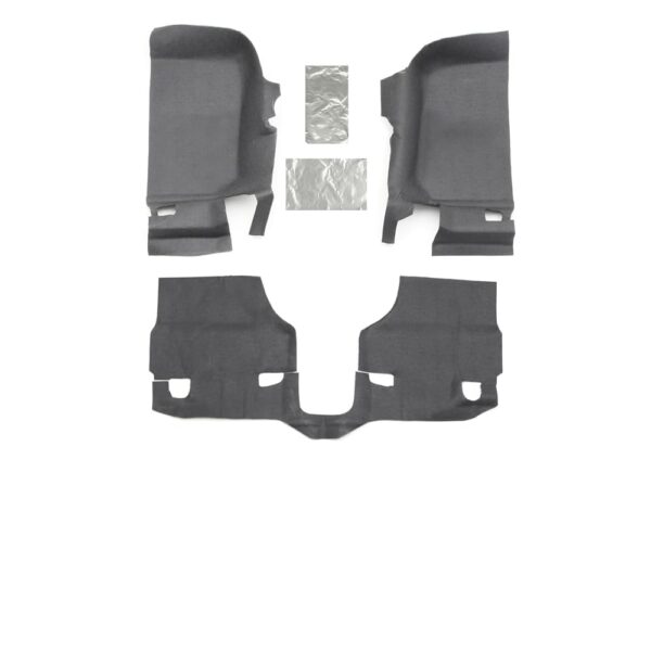 Revestimiento de Piso Bedrug BedTred Jeep Wrangler JK 2011 2018 2 Puertas Parte Delantera Gris 3 Piezas Material TPO