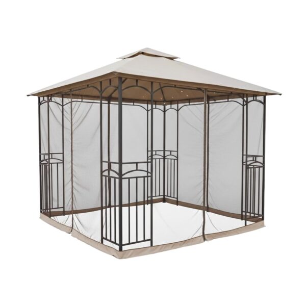 Toldo de Repuesto Garden Winds LCM991BCN-RS Panel de Esquina Curvada para Cenador 11 x 9 Pies Tela RipLock 350 Beige