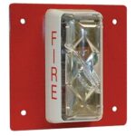 Est Edwards CS405-7A-T - Estroboscópico de sincronización de alarma resistente a la intemperie, para exteriores, rojo, 2