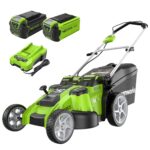 Cortacésped Greenworks 25302 40V Doble Cuchilla 20 pulgadas Batería 4.0Ah más 2.0Ah