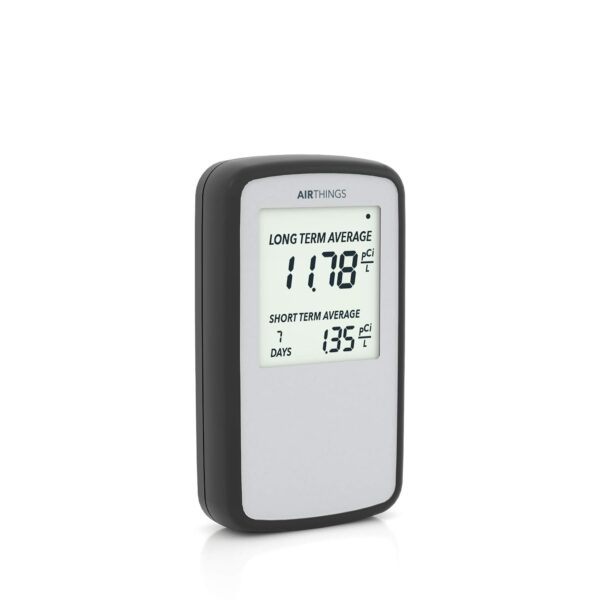 Airthings Corentium Home Detector de radón portátil 223, liviano, fácil de usar, operado con (3) pilas AAA, versión para
