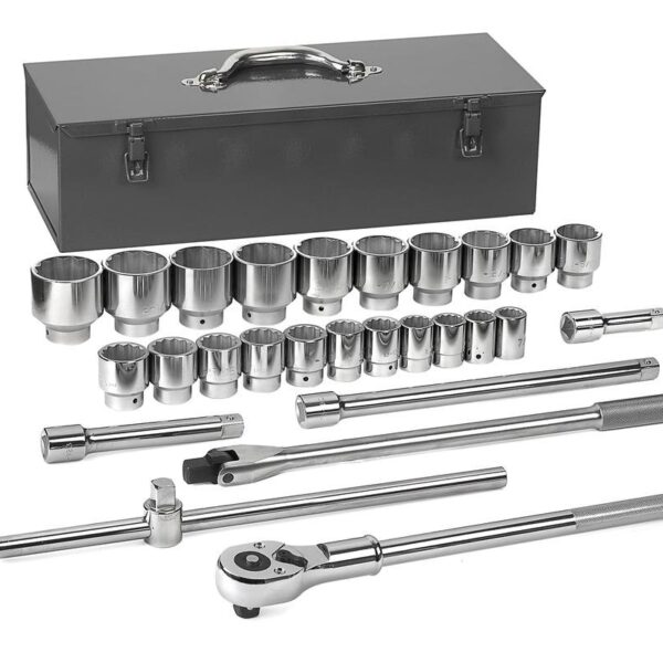 GEARWRENCH Juego de herramientas mecánicas estándar de 12 puntos, SAE - 80880 de 27 piezas con accionamiento de 3/4"