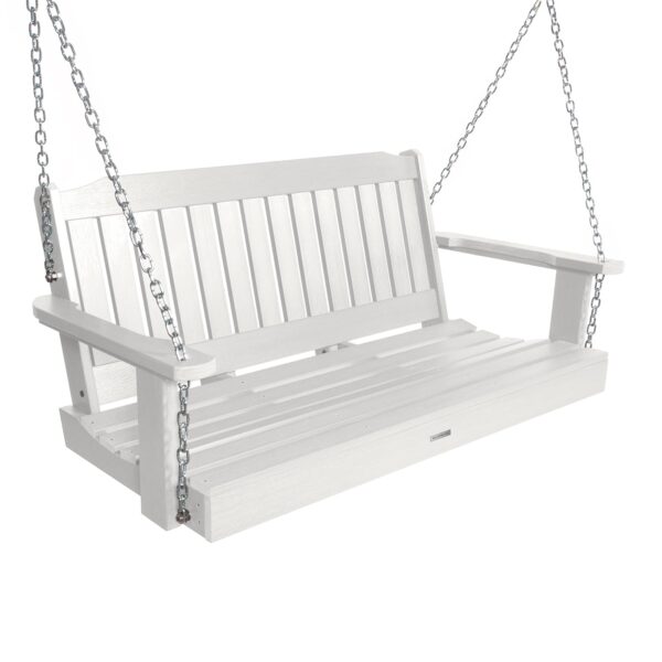 Columpio para Porche Highwood AD-PORL2-WHE Blanco 4 pies Madera Sintética