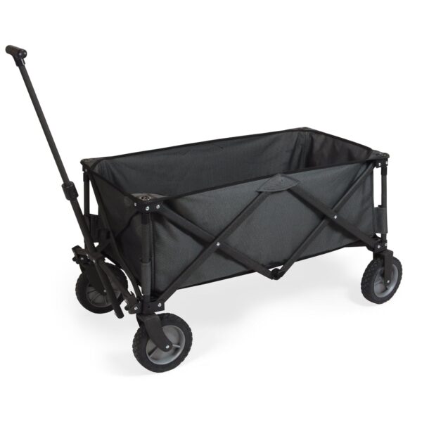PICNIC TIME Adventure - Carro plegable plegable para exteriores, carrito portátil con ruedas, carrito todo terreno con c
