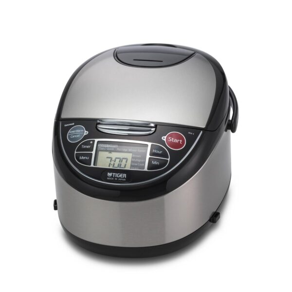 TIGER JAX-T10U-K - Olla Arrocera y Calentador Micom de 5.5 Tazas (Sin Cocinar) con Tecnología de Bandeja de Cocción al V