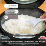 TIGER JAX-T10U-K - Olla Arrocera y Calentador Micom de 5.5 Tazas (Sin Cocinar) con Tecnología de Bandeja de Cocción al V