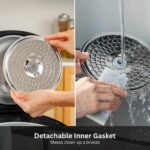 TIGER JAX-T10U-K - Olla Arrocera y Calentador Micom de 5.5 Tazas (Sin Cocinar) con Tecnología de Bandeja de Cocción al V