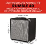 Combo Amplificador Fender Rumble 500 V3 Bass , 40