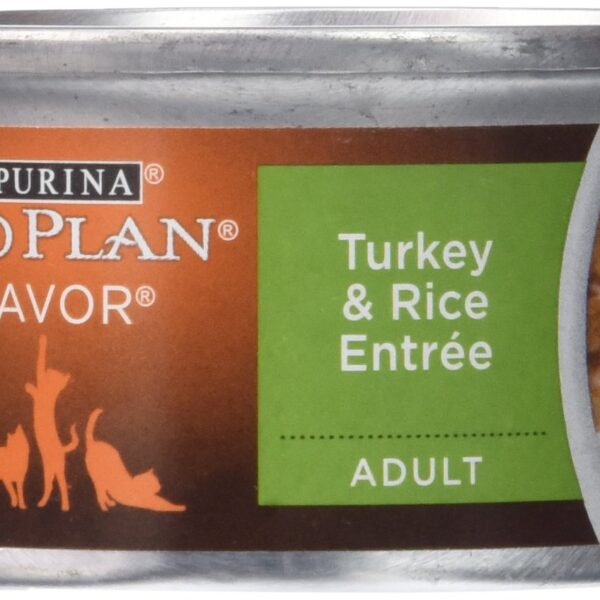 Alimento Enlatado Purina Pro Plan Gato Adulto Pavo y Arroz 3 Onzas Paquete de 24