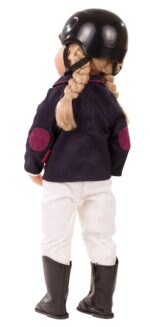 Muñeca Götz Anna Horse Riding 19.5 pulgadas Happy Kidz articulada de vinilo con cabello rubio largo para lavar y peinar