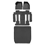 Juego de Tapetes Maxliner A0043 B0044 D0043 2 Filas y Forro de Carga Compatible con Buick Enclave 2008 2017 Color Negro