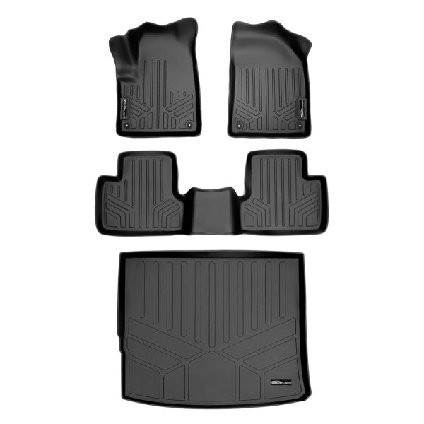 MAXLINER MAXFLOORMAT juego de tapetes de piso y MAXTRAY tapete de cajuela para Jeep Cherokee 2014 2023 negro modelo A015