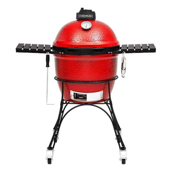 Parrilla Kamado Joe Classic Joe I KJ23RH Cerámica 18 Pulgadas Rojo con Carrito