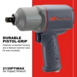 Llave de Impacto Neumática Ingersoll Rand 2135PTIMAX 1/2 Pulgada Par de Torsión 1100 ft-lb Caja de Martillo de Titanio