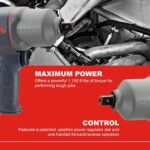 Llave de Impacto Neumática Ingersoll Rand 2135PTIMAX 1/2 Pulgada Par de Torsión 1100 ft-lb Caja de Martillo de Titanio