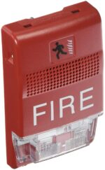 Edwards - Carillón de señalización estroboscópico, fuego marcado, rojo EG1RF-CVM - 1 cada uno