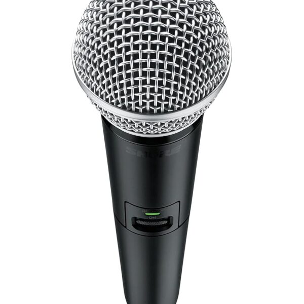 Shure Transmisor de mano GLXD2+/SM58 con cápsula de micrófono vocal SM58, para uso con sistemas de micrófono inalámbrico