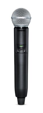 Shure Transmisor de mano GLXD2+/SM58 con cápsula de micrófono vocal SM58, para uso con sistemas de micrófono inalámbrico