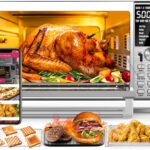 Horno tostador freidora de aire inteligente NuWave Bravo XL, combo de parrilla/plancha de encimera 12 en 1, capacidad XL