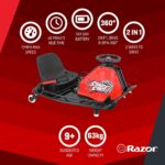 Go Kart Eléctrico Razor Crazy Cart Sport 25143497 Aluminio Batería 24V 12 mph