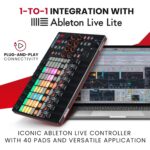 Consola de sonido Akai Professional APC Mini | Regulador digital Ableton Live con descarga de Ableton Live Lite (consola