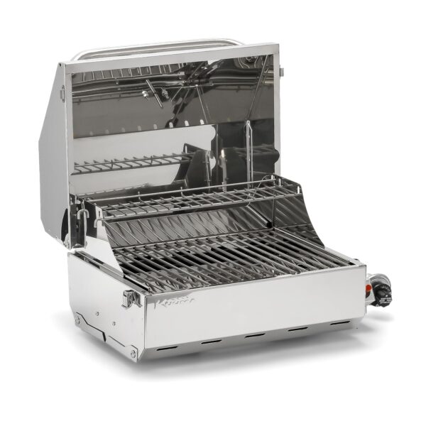 Parrilla Camco 58155 Elite Acero Inoxidable 216 Pulgadas Cuadradas Portátil