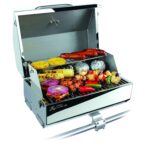 Parrilla Camco 58155 Elite Acero Inoxidable 216 Pulgadas Cuadradas Portátil