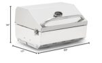 Parrilla Camco 58155 Elite Acero Inoxidable 216 Pulgadas Cuadradas Portátil