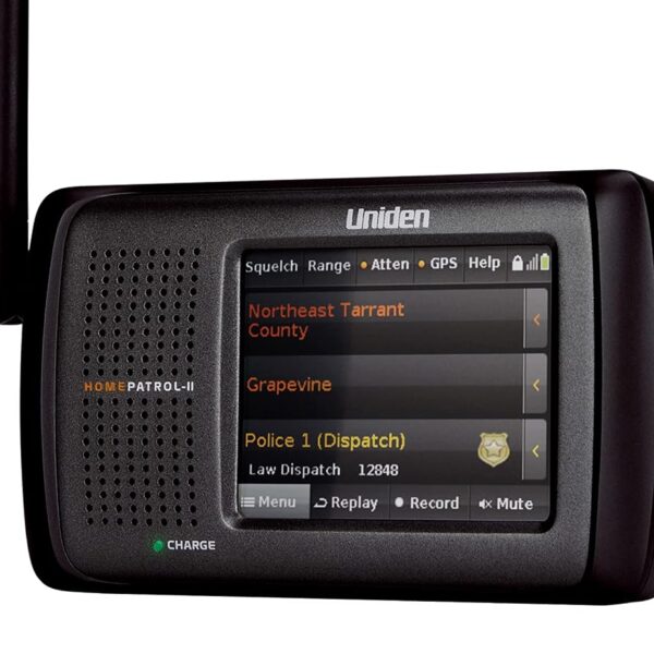 Escáner Digital Uniden HomePatrol-2 Pantalla Táctil a Color APCO P25 Fase 1 y 2 TrunkTracker V