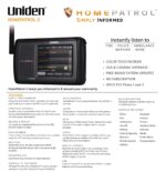 Escáner Digital Uniden HomePatrol-2 Pantalla Táctil a Color APCO P25 Fase 1 y 2 TrunkTracker V