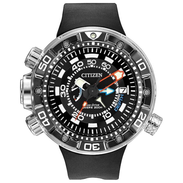 Reloj Citizen Promaster Aqualand Eco-Drive BN2029-01E Acero Inoxidable Correa Poliuretano Negro 53 milímetros