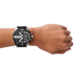 Reloj Diesel Mr. Daddy 2.0 DZ7313 Cronógrafo Caja de Acero Inoxidable 58 mm Correa de Cuero Negro
