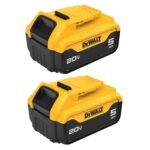 Batería DEWALT 20V MAX XR 5Ah Ion de Litio Paquete de 2 DCB205-2