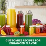 Omega Exprimidor de Prensa en Frío Vertical 43 RPM de Masticación Lenta Compacto Extractor de Jugo para Frutas y Vegetal
