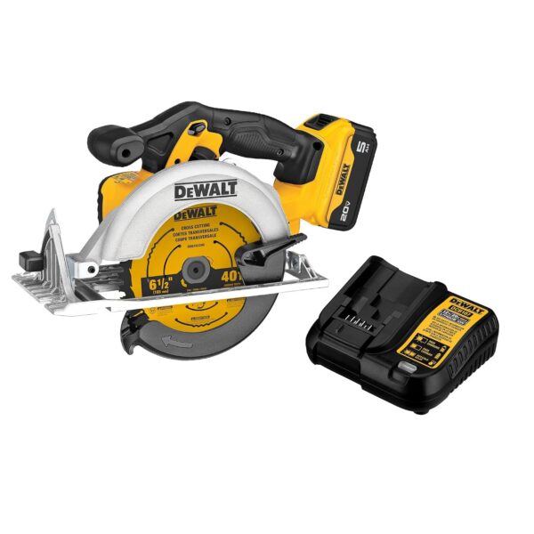 DEWALT DCS391P1 Kit de sierra circular con batería de iones de litio 20V MAX