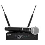 Shure Transmisor de mano QLXD2/SM58 con cápsula de micrófono vocal SM58 - para uso con sistemas de micrófono inalámbrico