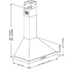 Broan-NuTone Elite Campana extractora piramidal de 30 pulgadas con iluminación LED, campana de ventilación de chimenea d