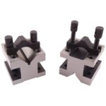 HHIP 3402-0003, 4-1/8 L X 4-1/8 W X 3-1/16 H Precisión V-Block & CLAMP Set