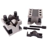 HHIP 3402-0003, 4-1/8 L X 4-1/8 W X 3-1/16 H Precisión V-Block & CLAMP Set