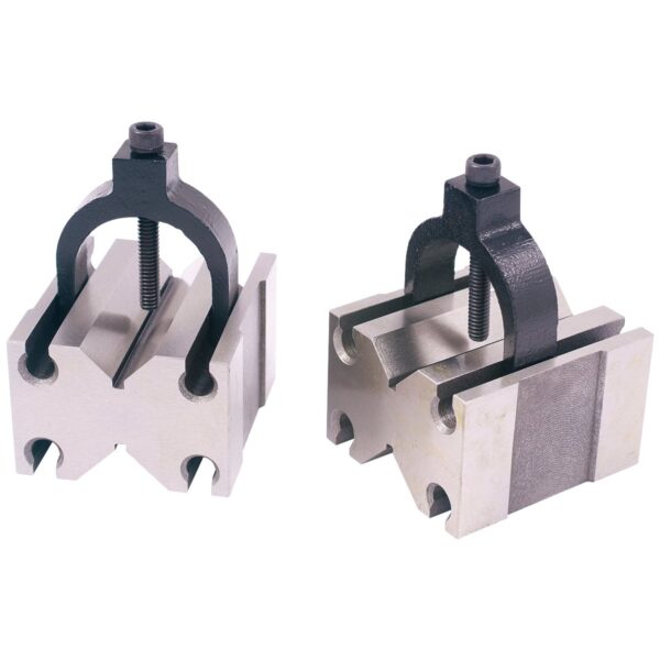 Vertex 3402-0964 - Bloques en V de 2-1/2 x 1 3/4 x 2 3/4 con ranuras superiores y abrazaderas